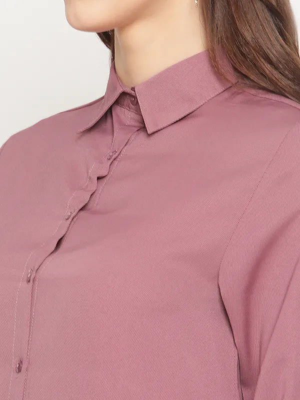 Mettle Women Pink Casual Shirt