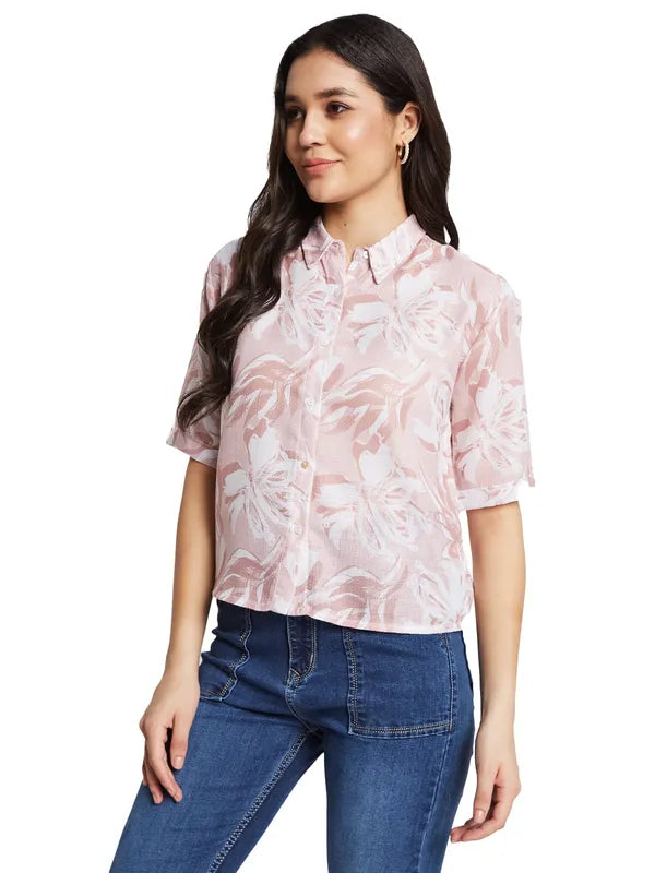 Mettle Women Floral Opaque Printed Casual Shirt