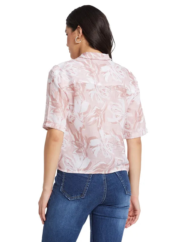 Mettle Women Floral Opaque Printed Casual Shirt