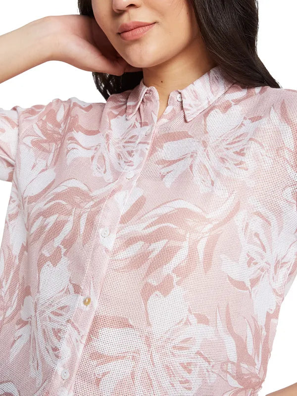 Mettle Women Floral Opaque Printed Casual Shirt