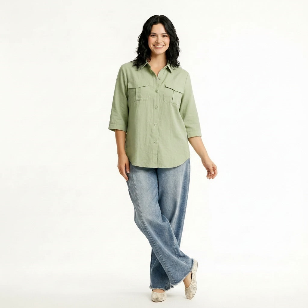 Women Sage Casual Shirt