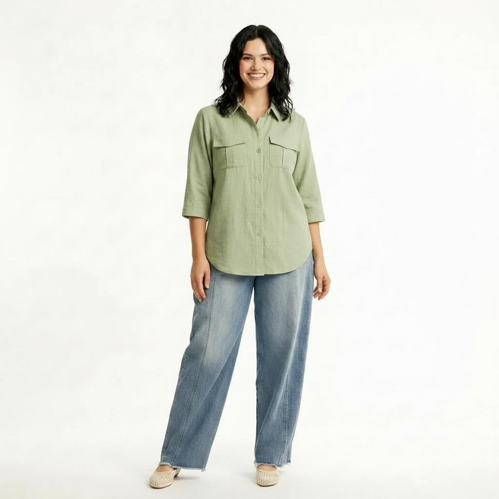 Women Sage Casual Shirt