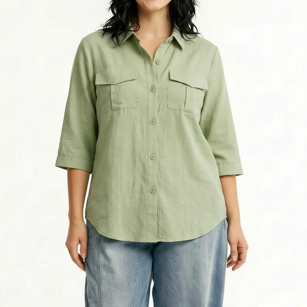 Women Sage Casual Shirt