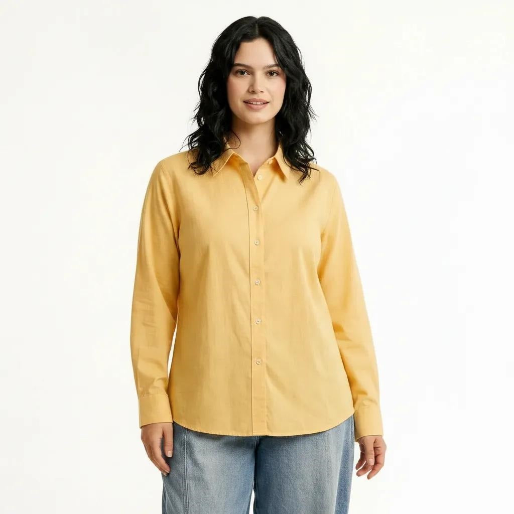 Women Lemon Solid Shirts