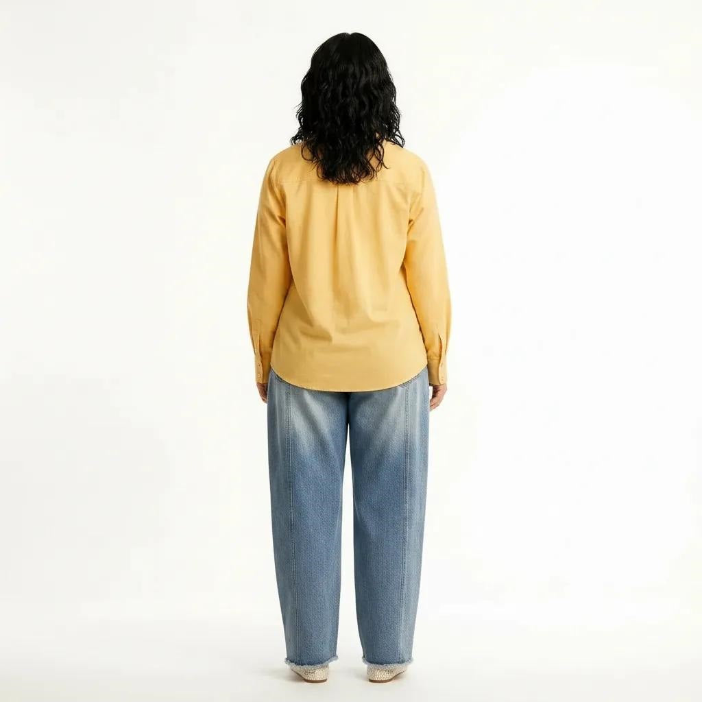 Women Lemon Solid Shirts