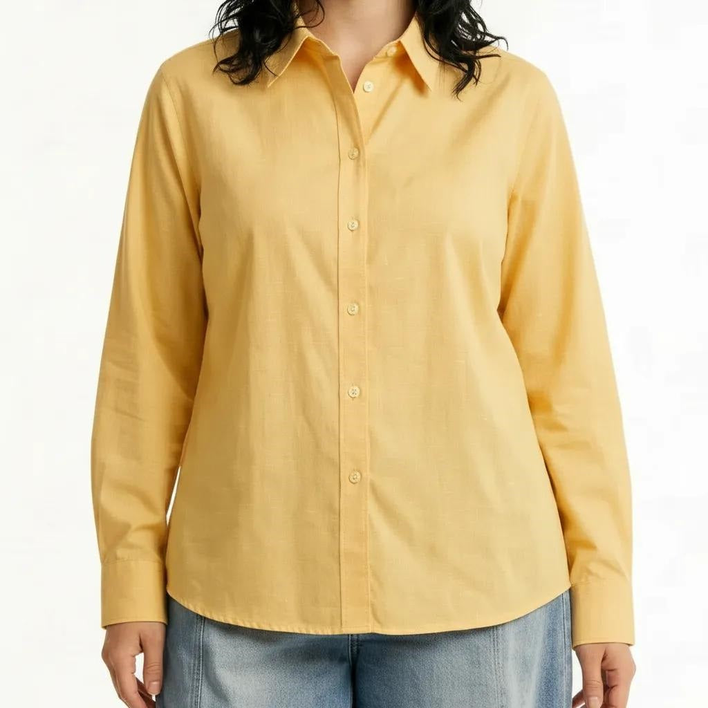 Women Lemon Solid Shirts