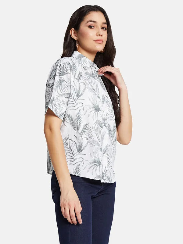 Mettle Women Tropical Printed Casual Shirt