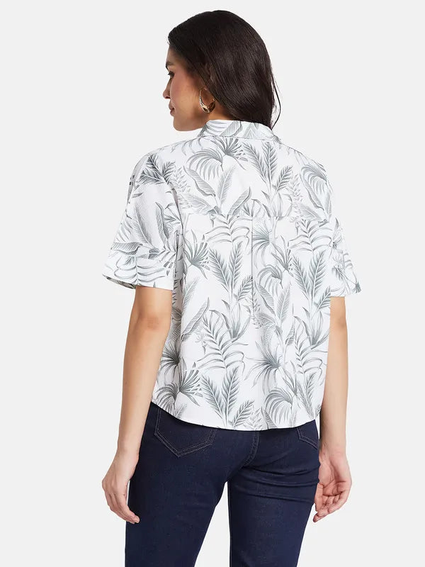 Mettle Women Tropical Printed Casual Shirt