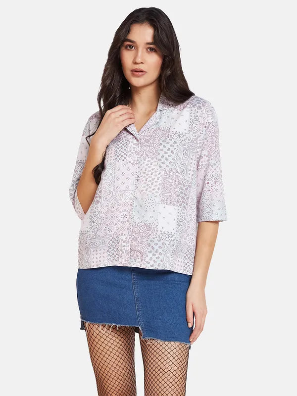 Mettle Ethnic Motifs Printed Cotton Casual Shirt