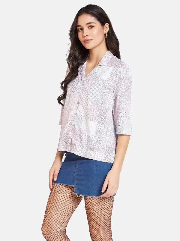 Mettle Ethnic Motifs Printed Cotton Casual Shirt