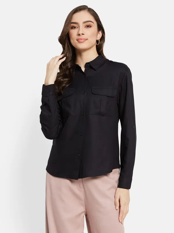 Plain Shirt With Cargo Pockets