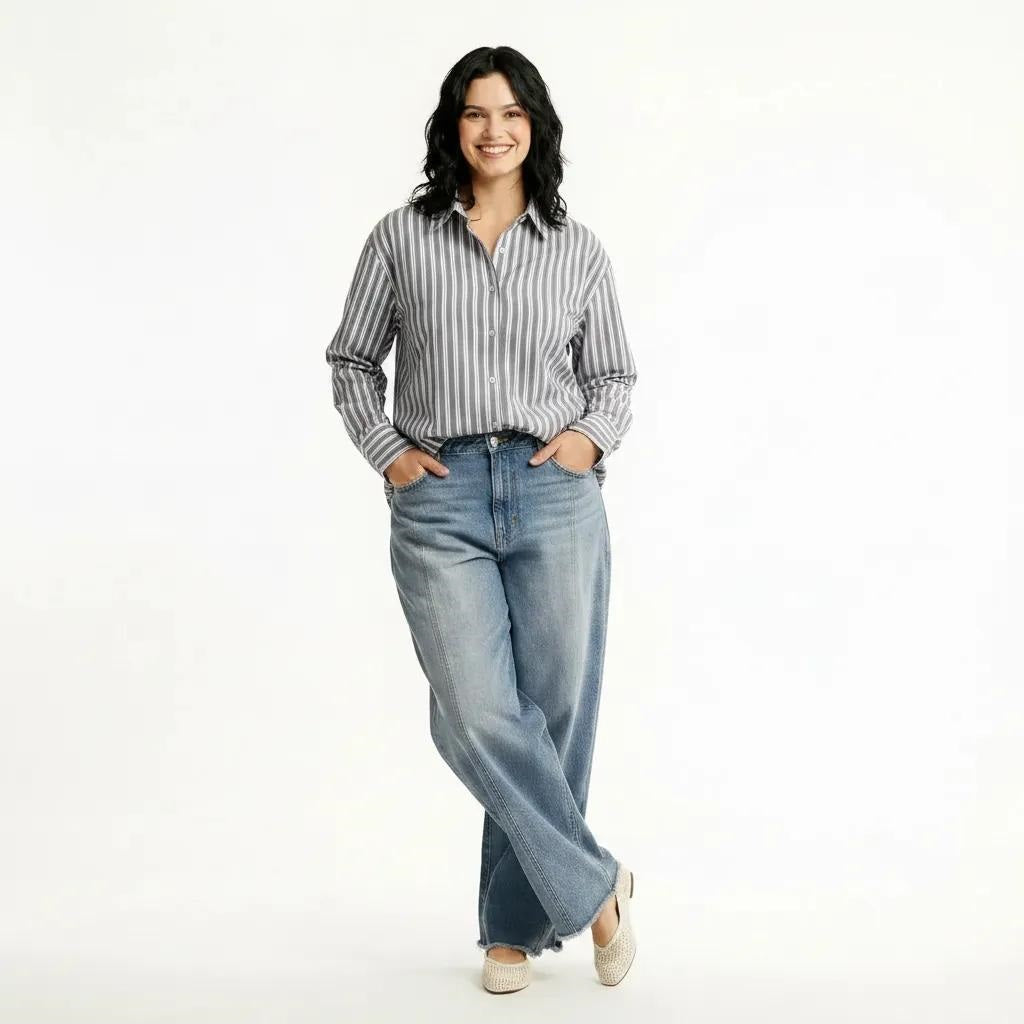 Women Striped Casual Shirt