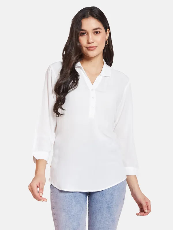 Mettle Cotton Shirt Style Top