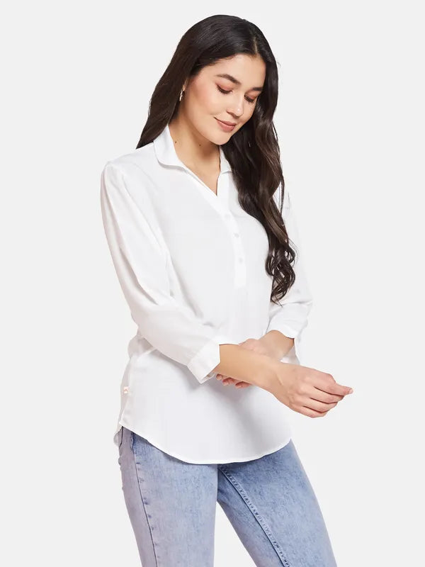 Mettle Cotton Shirt Style Top