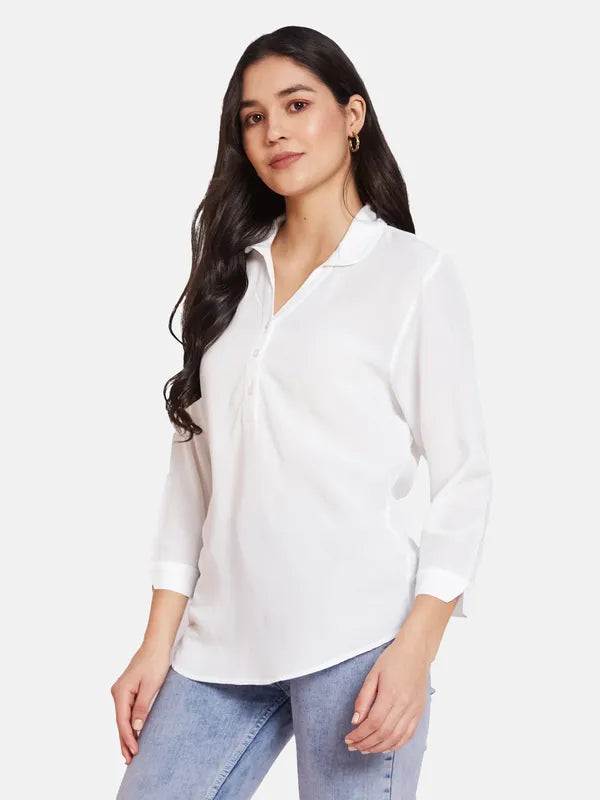 Mettle Cotton Shirt Style Top