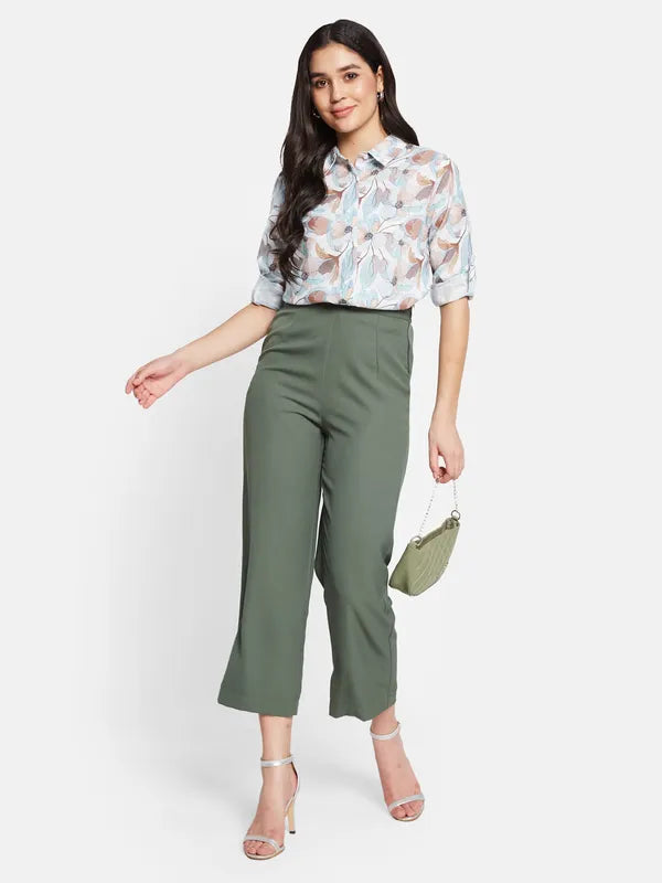 Mettle Women Floral Printed Casual Shirt