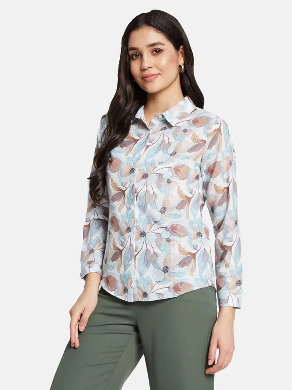 Mettle Women Floral Printed Casual Shirt