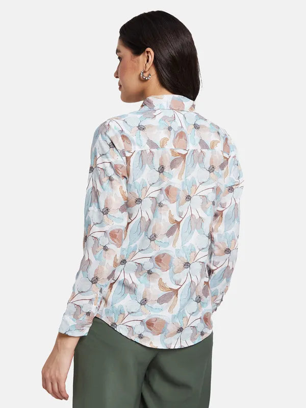 Mettle Women Floral Printed Casual Shirt