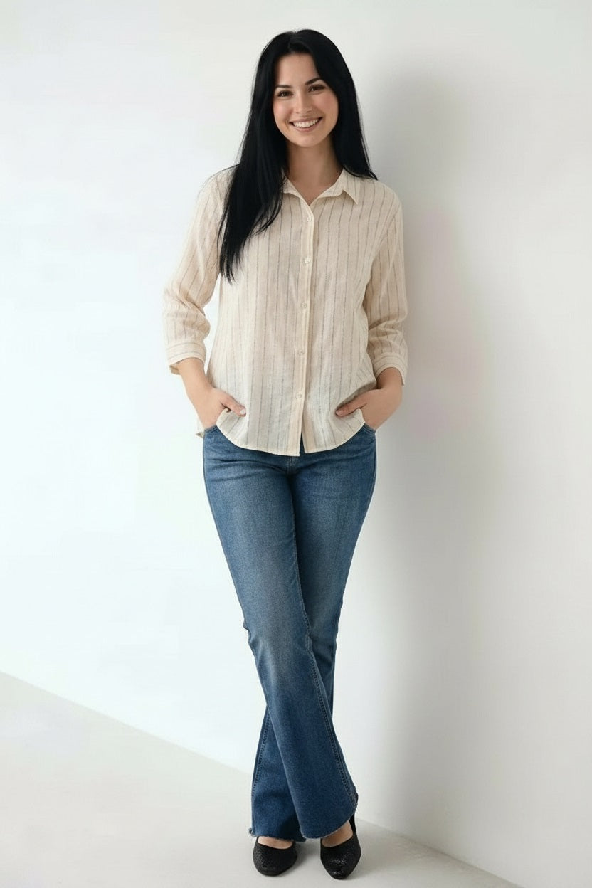Women Striped Casual Shirt