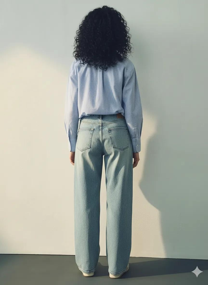 Women Sky Striped Shirts