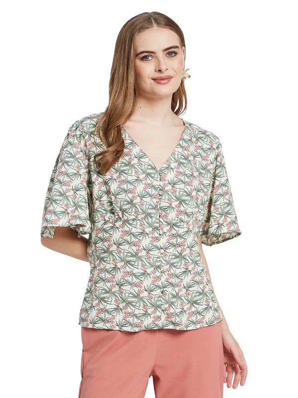 Mettle Women Floral Opaque Printed Casual Shirt