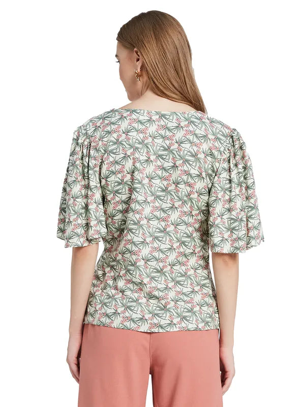 Mettle Women Floral Opaque Printed Casual Shirt