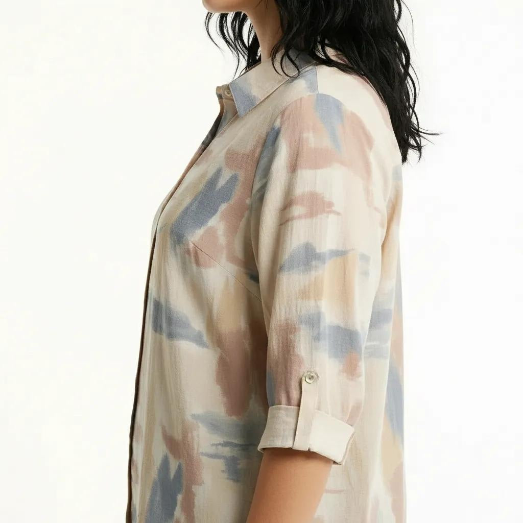 Women Pink Printed Casual Shirt
