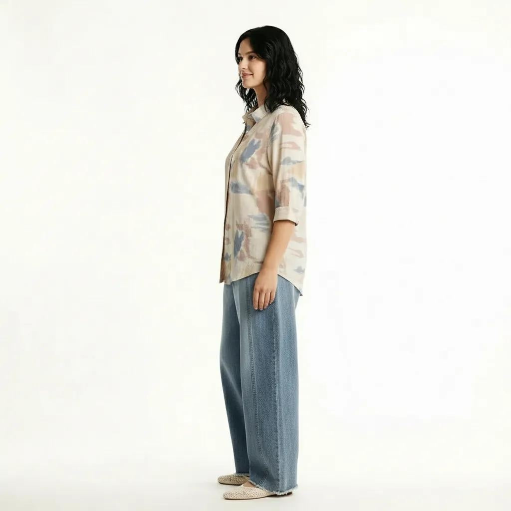 Women Pink Printed Casual Shirt