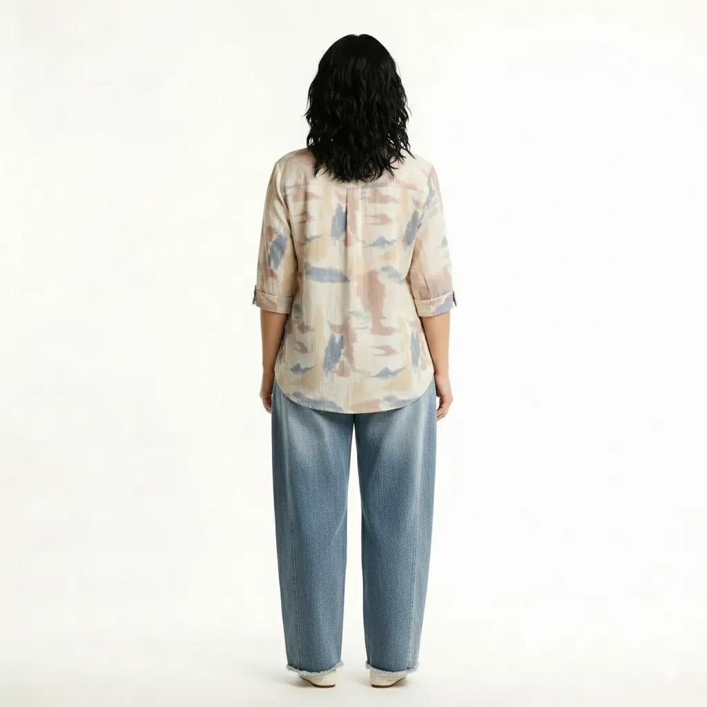 Women Pink Printed Casual Shirt