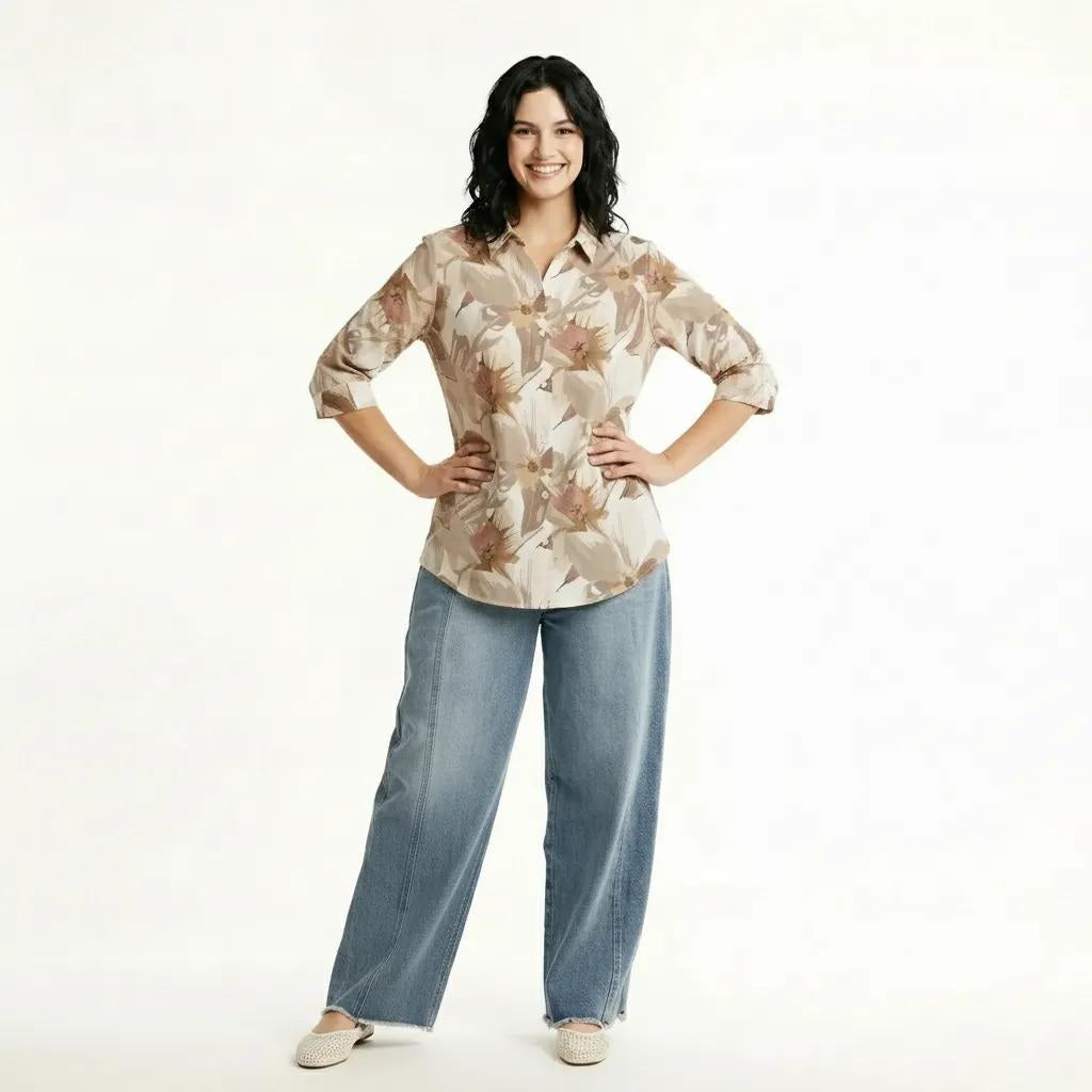 METTLE Women Floral Printed Casual Shirt