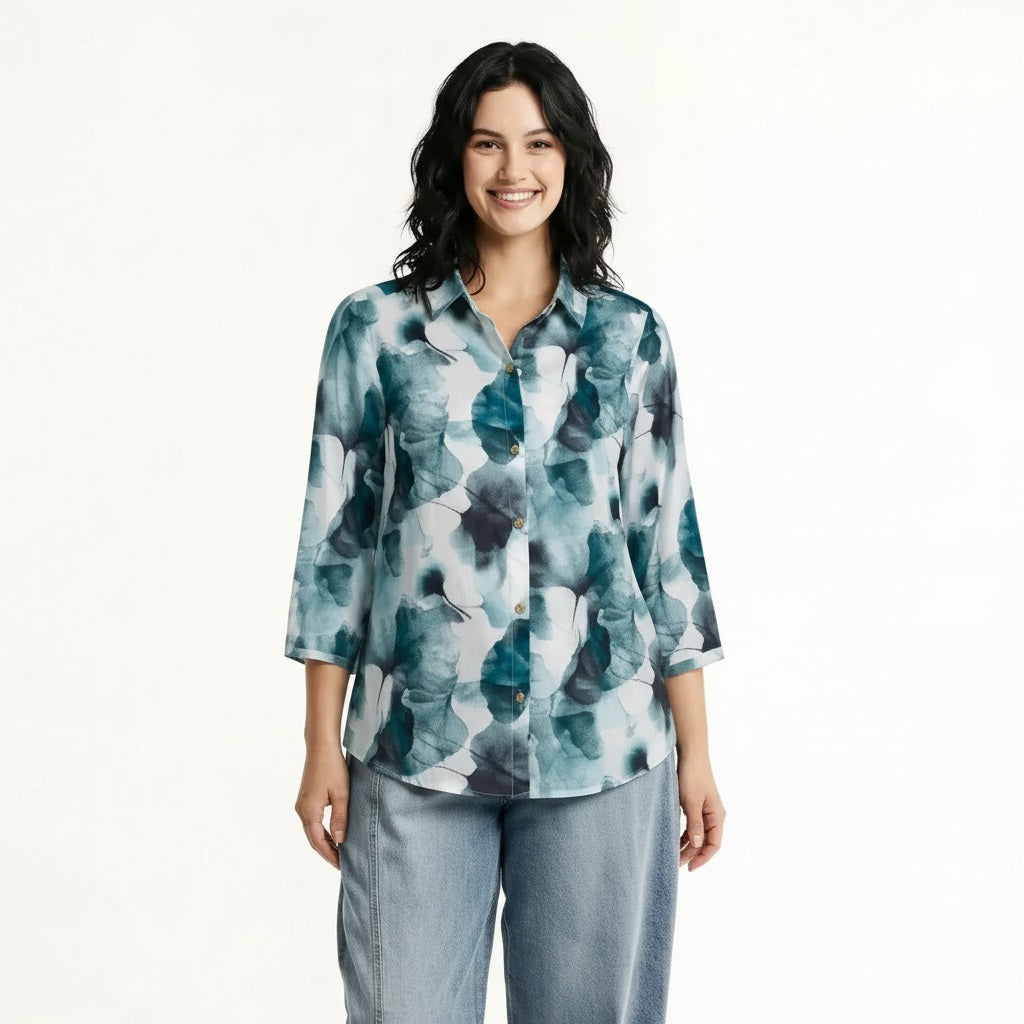 METTLE Women Floral Printed Casual Shirt