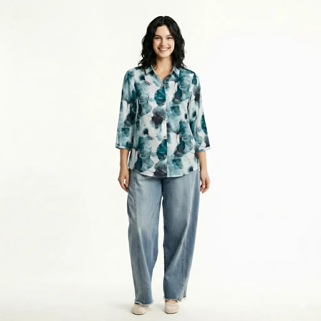 METTLE Women Floral Printed Casual Shirt