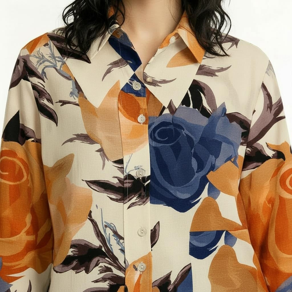 Women Floral Printed Casual Shirt