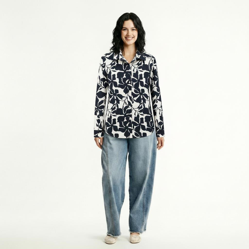 Women Floral Printed Casual Shirt