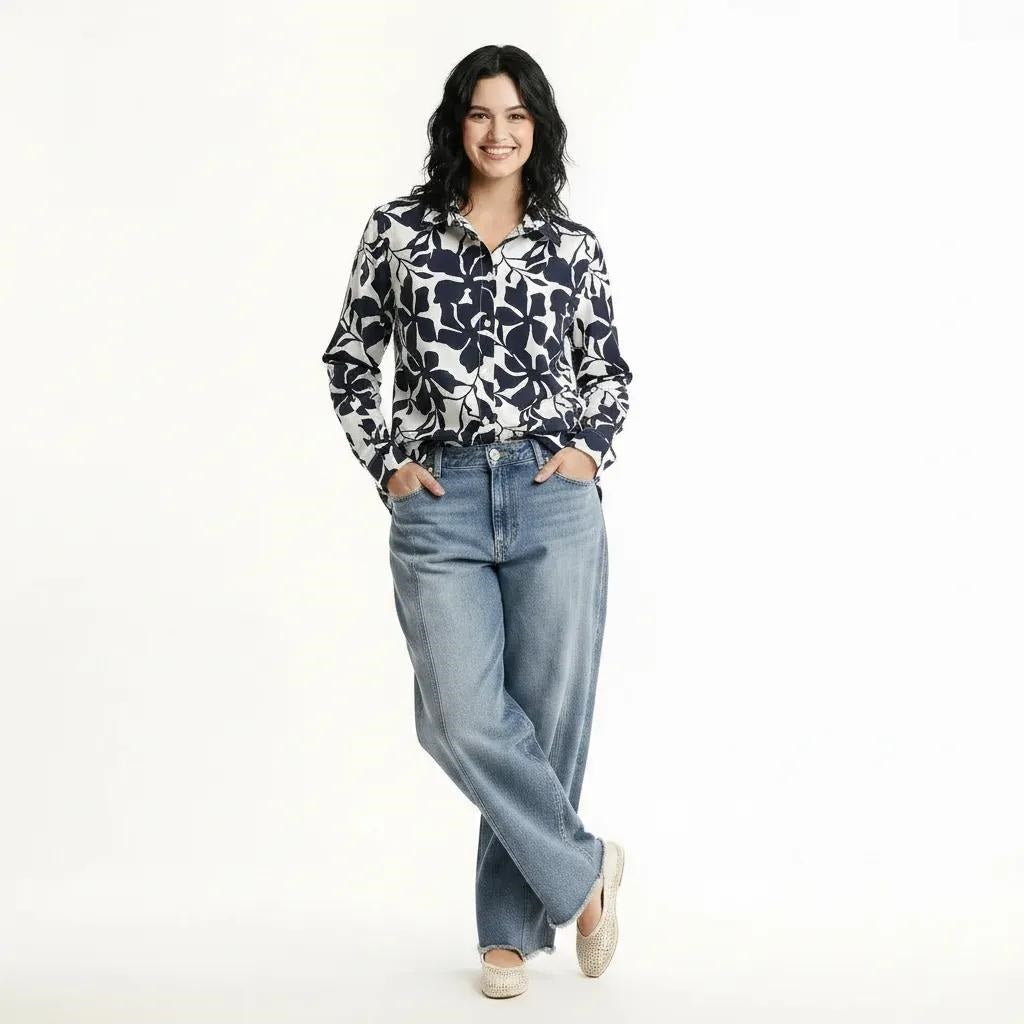 Women Floral Printed Casual Shirt