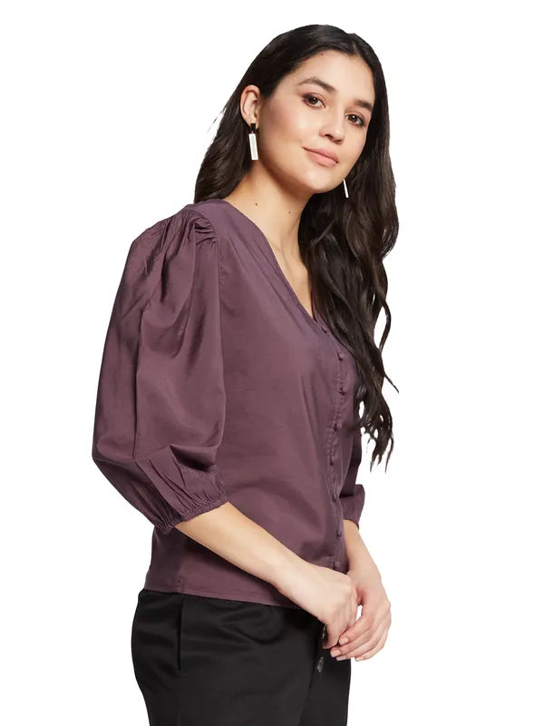 Mettle Puff Sleeve Cotton Top