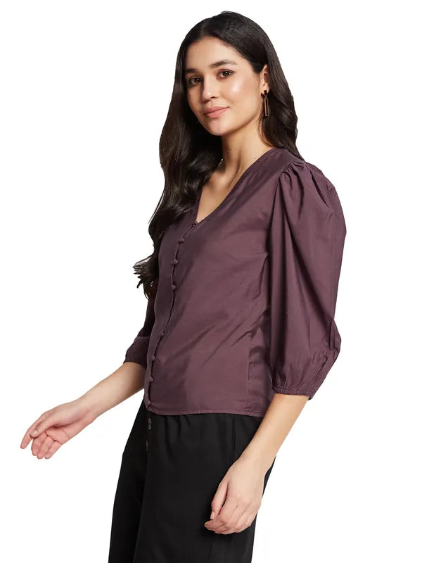 Mettle Puff Sleeve Cotton Top