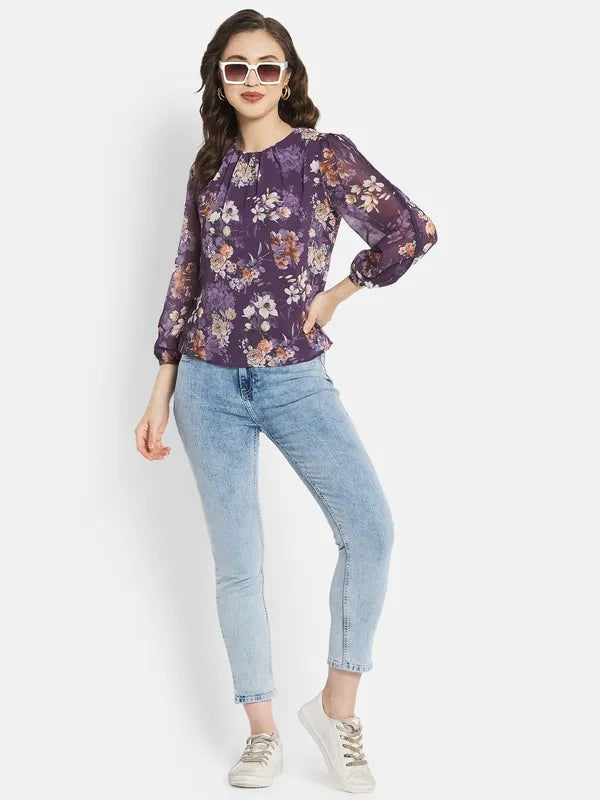 Women Plum Tops