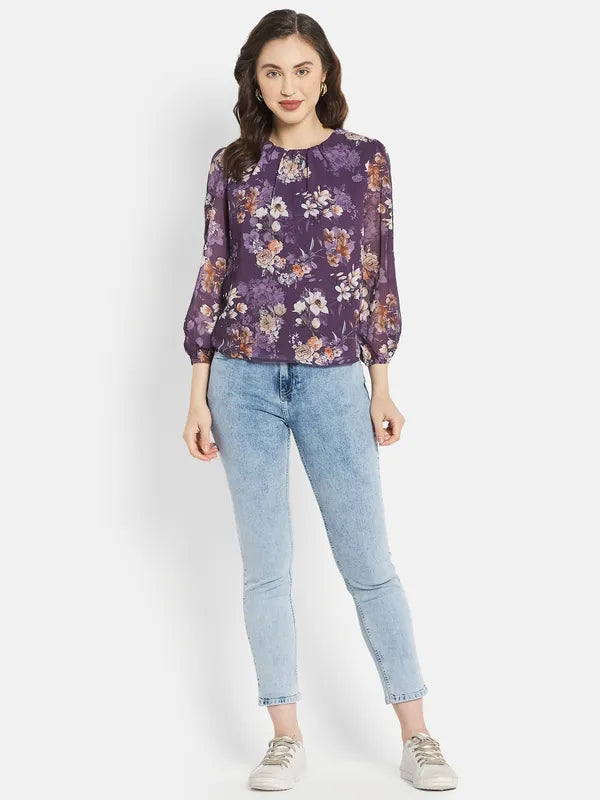 Women Plum Tops