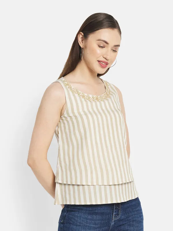 Women Beige Tops