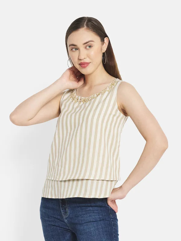 Women Beige Tops