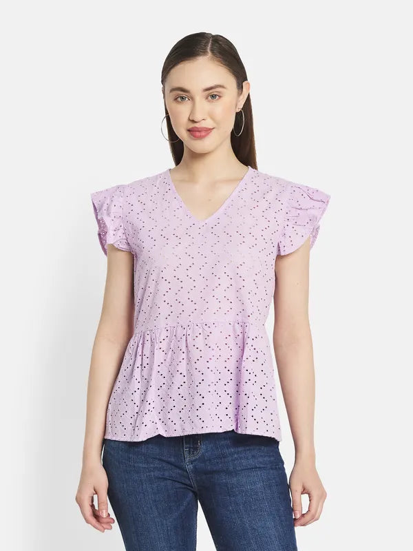 Women Lavender Tops