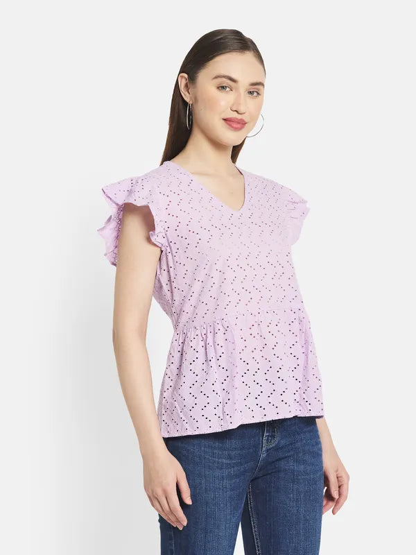 Women Lavender Tops