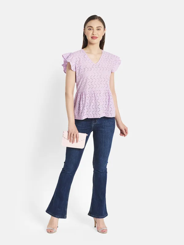 Women Lavender Tops