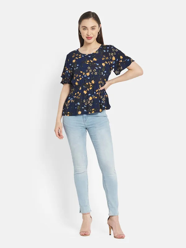 Women Navy Tops