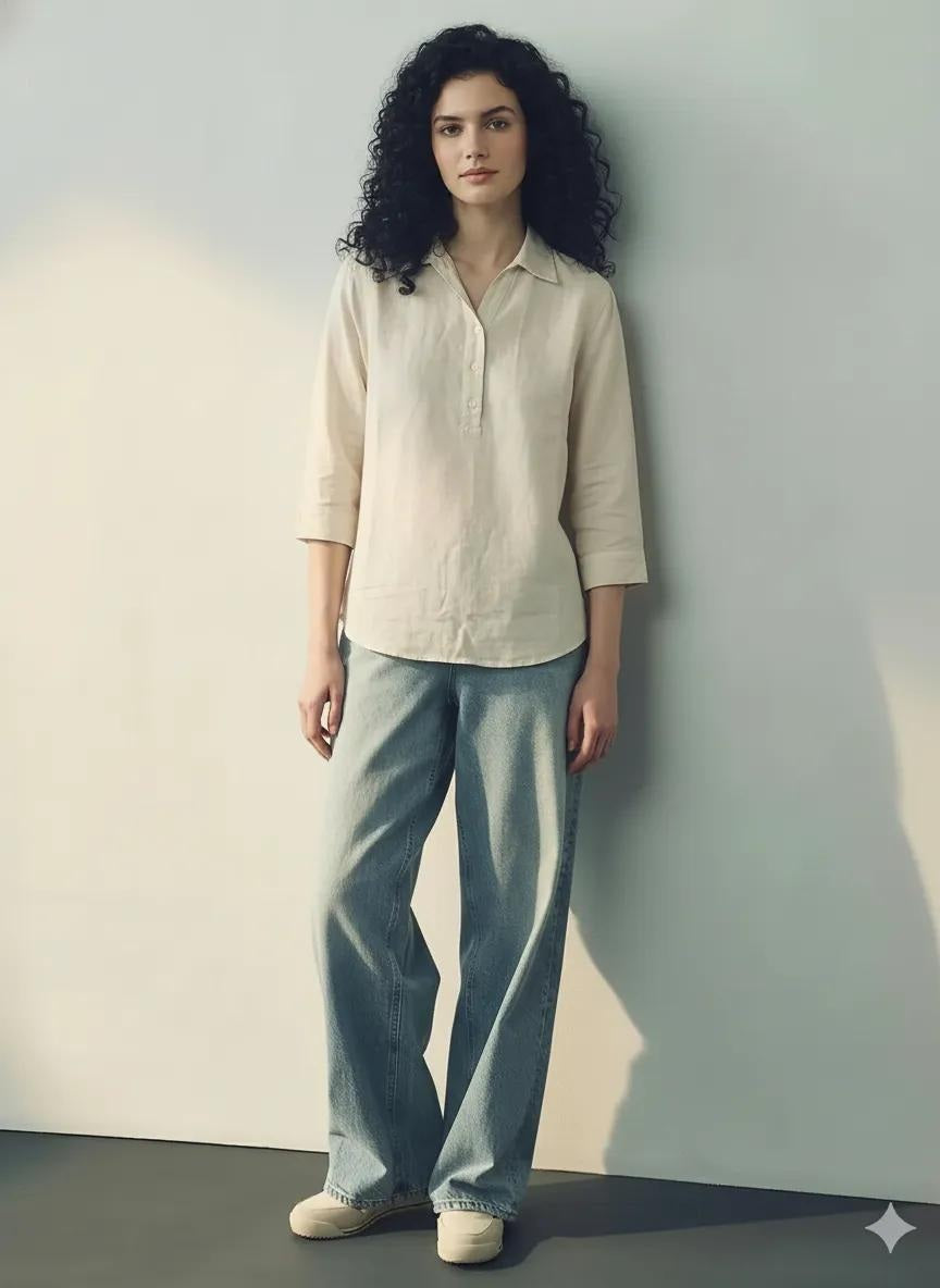 METTLE Natural Cotton Top