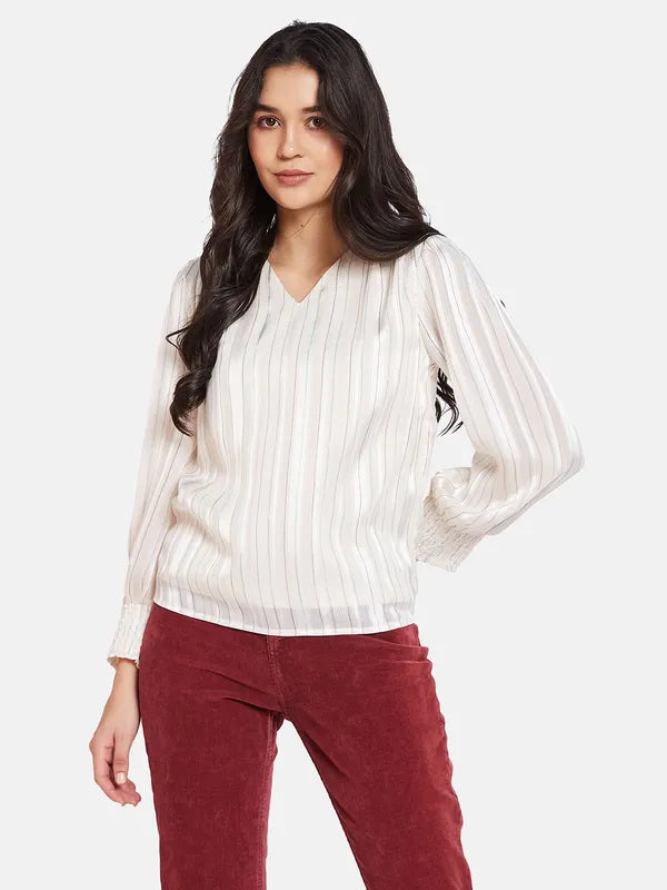 Mettle Vertical Stripes Cotton Top