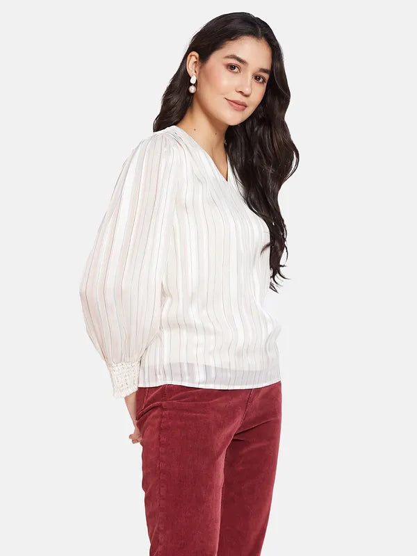 Mettle Vertical Stripes Cotton Top