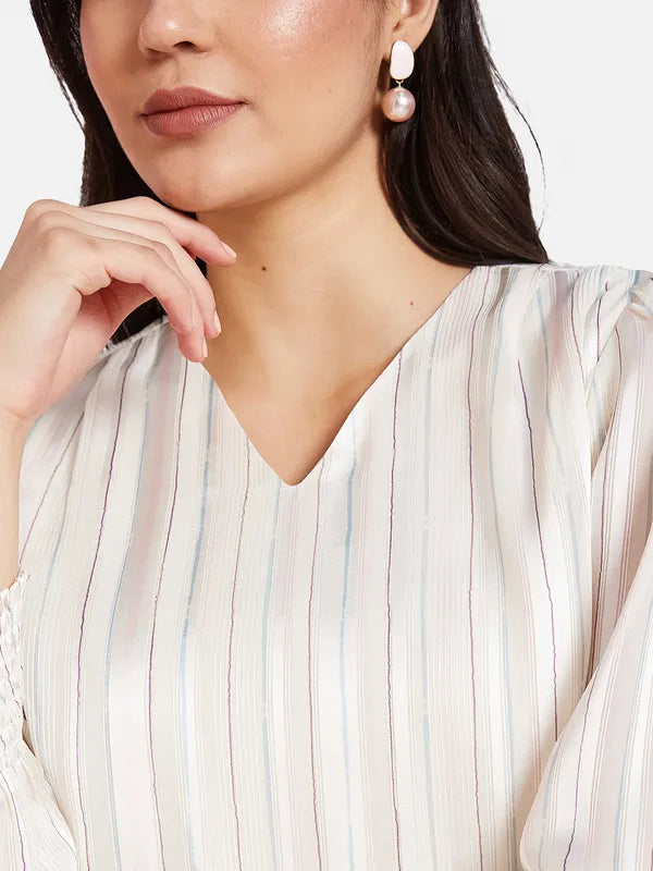 Mettle Vertical Stripes Cotton Top