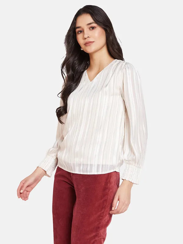 Mettle Vertical Stripes Cotton Top